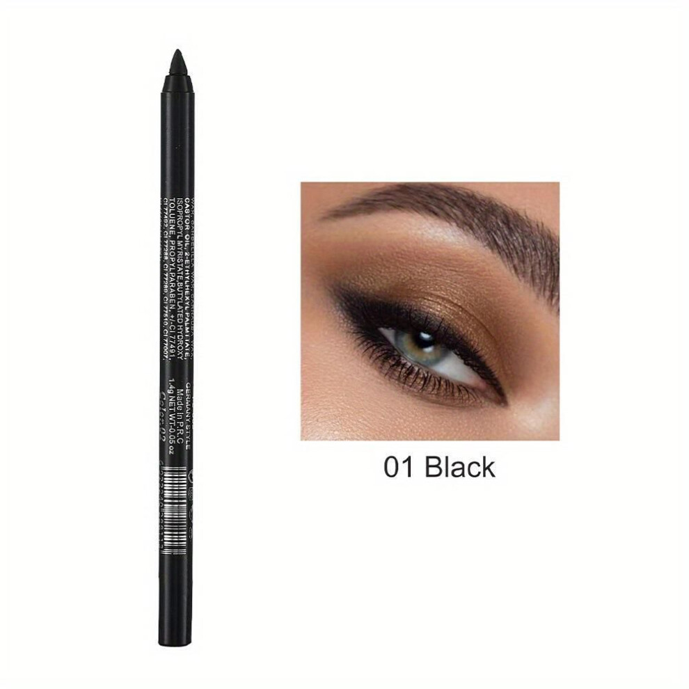 (as the picture) Multifunctional Eyeshadow Pencil Monochrome Eyeliner Pencil Pearl Glitter Glue Eyeliner Pencil Eye Makeup Pen