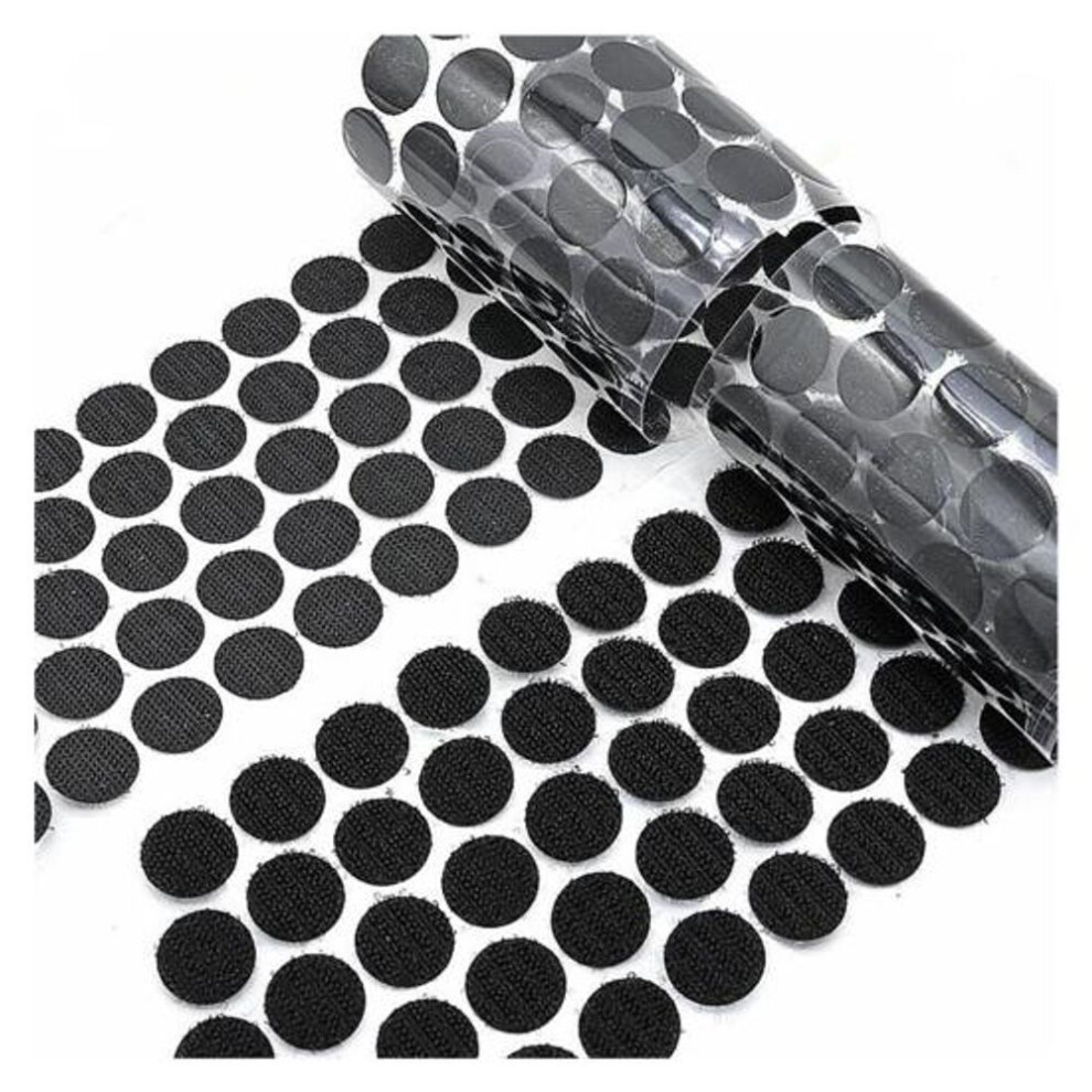 (black, 500pcs) 500pcs Self-adhesive Dot 10mm Diameter Reusable Classroom School Diy Handmade Projects Nylon Sticky