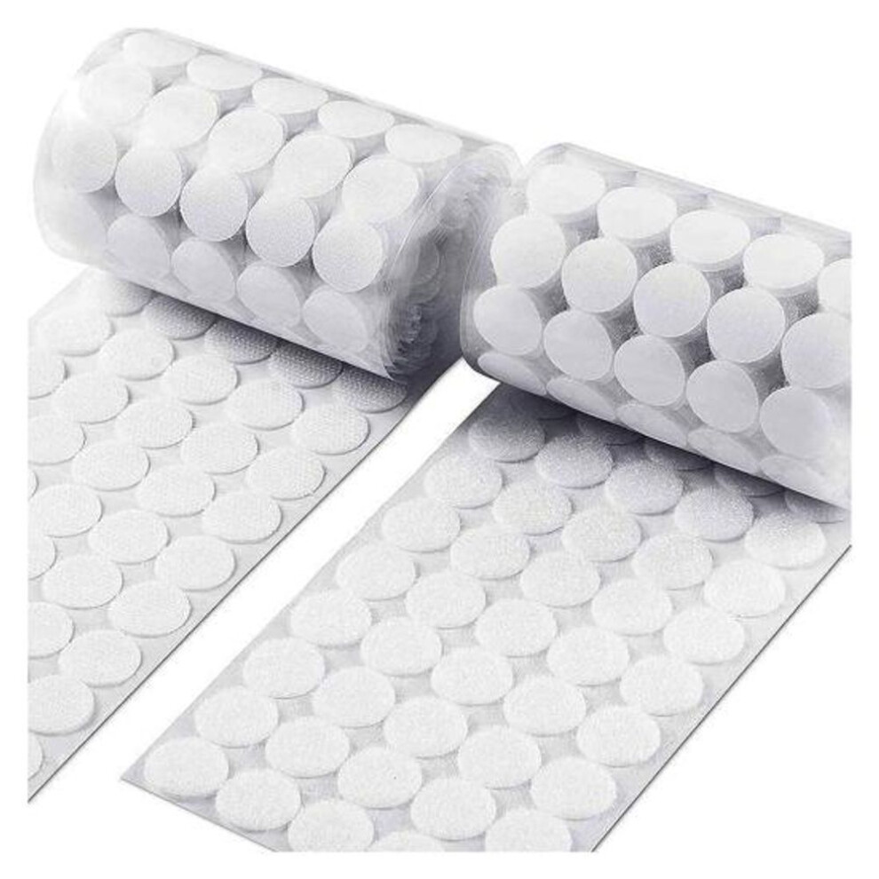 (white, 500pcs) 500pcs Self-adhesive Dot 10mm Diameter Reusable Classroom School Diy Handmade Projects Nylon Sticky