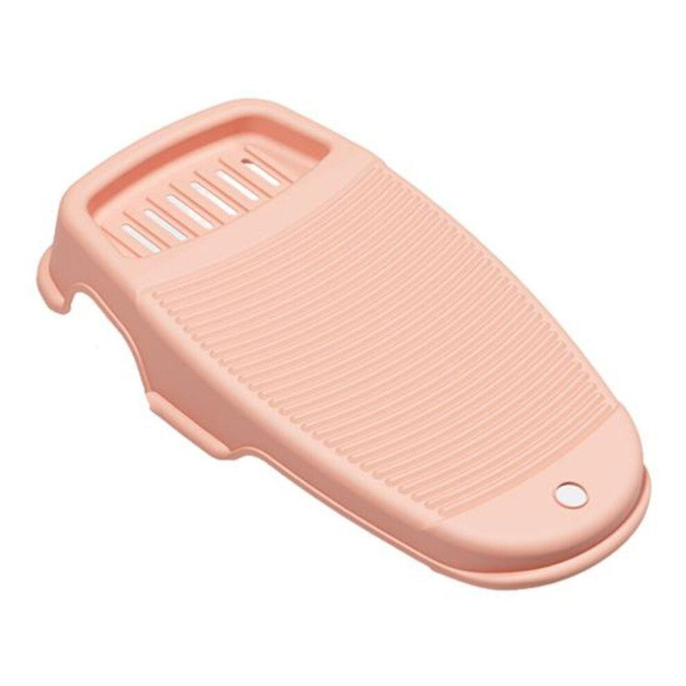 (pink, S) Household Hand Washing Board With Soap Sinks Drainage Holes Non-slip Design