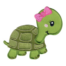 Patchmommy Girl Turtle Patch Iron On/Coase On - Aplica?ii pentru copii pentru copii