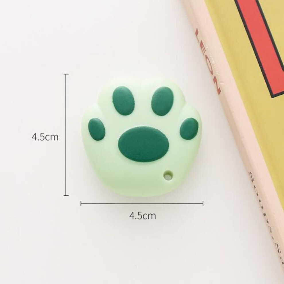 (turquoise green) Cute Cartoon Cat Claw Retractable Paper Cutter Utility Knives Stationery For School Office Home