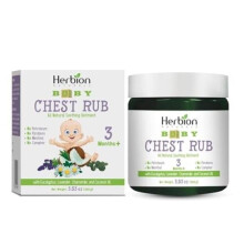 Herbion Naturals, Herbion Naturais, Massagem de Peito para Bebês, 3 Meses+, 3.53 oz (100 g)