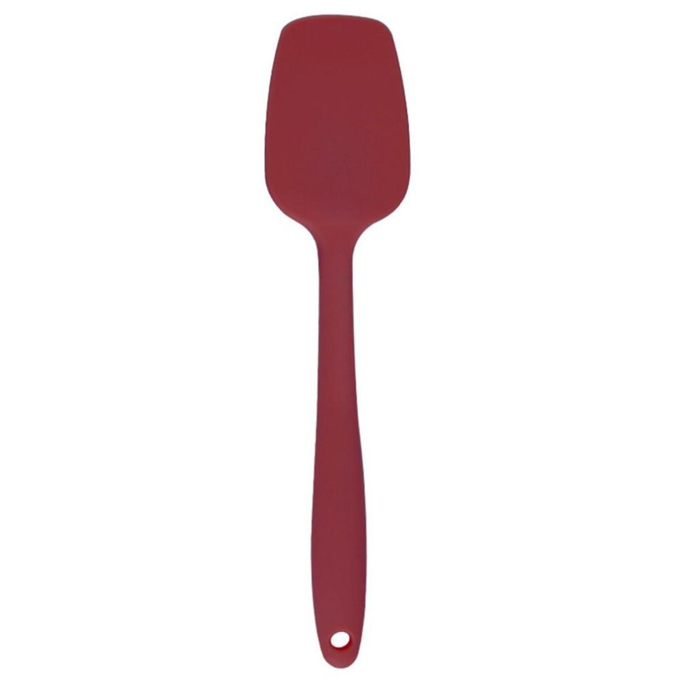 (red, S) Non-stick Silicone Spatula With Hanging Hole Non-slip Handle Heat Resistant Flexible Scraper Baking Mixing Tool Dishwasher Safe Bpa-free Butter