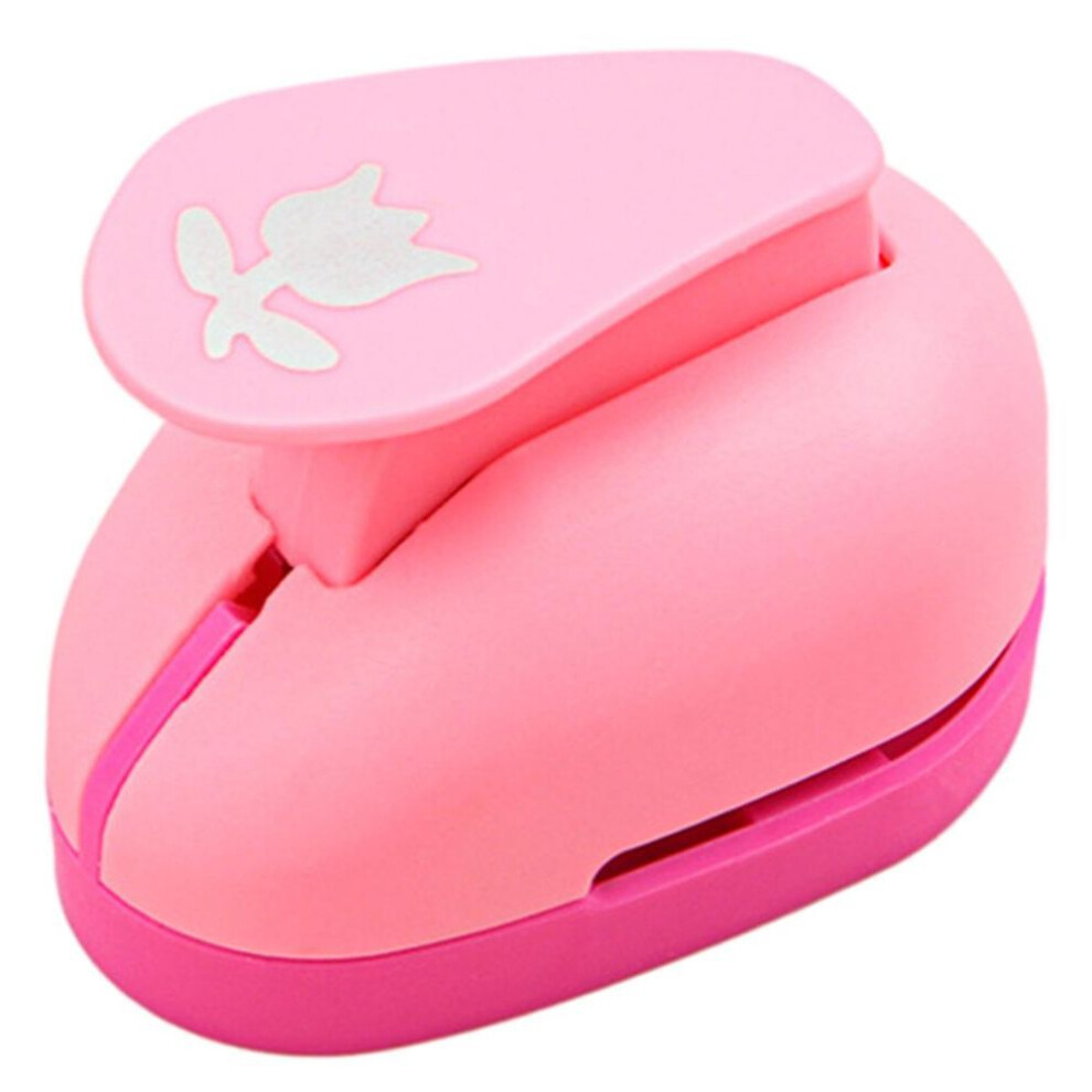 (S Rose) Embossing Mold Craft Lever Punch Butterfly/Snowflake/Love Heart/Rose Shape Handmade Paper Punch Simple Operation Mold