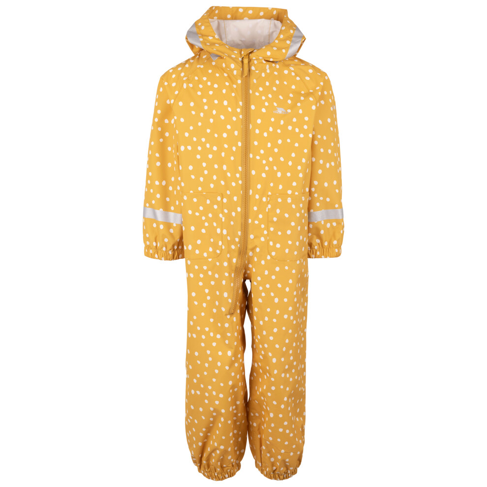 (2-3 Years, Honeybee) Trespass Kids Rain Suit Zipper All in One Showery
