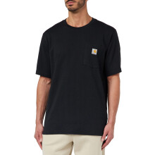 Carhartt Mens Relaxed Fit Heavyweight T-Shirt Work Utility T Shirt, Black, X-Small US