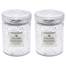 Voluspa K0005959 2 x 5.5 oz Silver Birch Peppercorn Small Candle Kit for Unisex