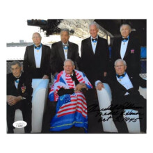 Athlon CTBL-034129 Hershel W. Williams Signed WWII Vintage Color 8 x 10 in. Photo - JSA No.SS17634 - Medal of Honor & Iwo Jima