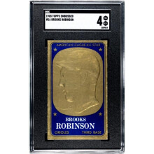 Athlon CTBL-038122 Brooks Robinson 1965 Topps Embossed Baseball Card - No.16 SGC Graded 4 VG-EX - Baltimore Orioles & HOF