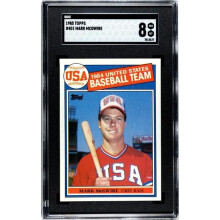 Athlon CTBL-038101 Mark Mcgwire 1985 Topps Rookie Card - No.401 SGC Graded 8 NM-MT - St. Louis Cardinals & Team USA