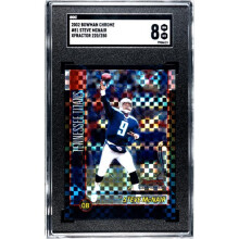 Athlon CTBL-038097 Steve Mcnair 2002 Bowman Chrome XFractor Card - No.81 250 SGC Graded 8 NM-MT - Tennessee Titans
