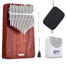 Linging Kalimba 17 Keys Thumb Piano Mbira Finger Piano Gift for Kids Adult Nybrjare Professional (LT-K17A Wind Whisperer)