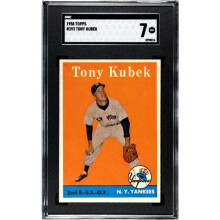 RDB Holdings & Consulting CTBL-038457 Tony Kubek 1958 Topps Baseball Card - No.393 SGC Graded 7 NM - York Yankees