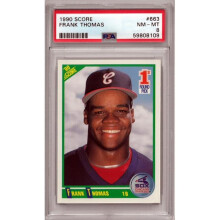 RDB Holdings & Consulting CTBL-038481 Frank Thomas 1990 Score Baseball Rookie Card - No.663 PSA Graded 8 NM-MT - Chicago White Sox & HOF