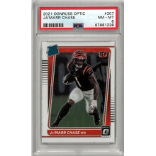 RDB Holdings & Consulting CTBL-038506 Ja Marr Chase 2021 Panini Donruss Optic Rated Rookie Card - No.207 PSA Graded 8 NM-MT - Cincinnati Bengals
