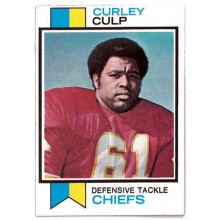 Athlon CTBL-037977 Curley Culp 1973 Topps Rookie Card - No.167 - Kansas City Chiefs & HOF