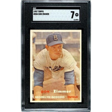 RDB Holdings & Consulting CTBL-038164 Don Zimmer 1957 Topps Baseball Card - No.284 SGC Graded 7 NM - Brooklyn Dodgers