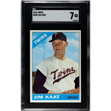 RDB Holdings & Consulting CTBL-038437 Jim Kaat 1966 Topps Baseball Card - No.445 SGC Graded 7 NM - Minnesota Twins & HOF