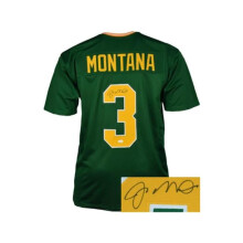 RDB Holdings & Consulting CTBL-038180 Joe Montana Signed Notre Dame Green Tb Custom Stitched College Football Jersey - Extra Large
