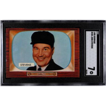 RDB Holdings & Consulting CTBL-038189 John Stevens 1955 Bowman Baseball Rookie Card - No.258 SGC Graded 7 NM - Umpire