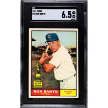 RDB Holdings & Consulting CTBL-038197 Ron Santo 1961 Topps Card - No.35 SGC Graded 6.5 EX-NM Plus - Chicago Cubs All-Star Rookie & HOF