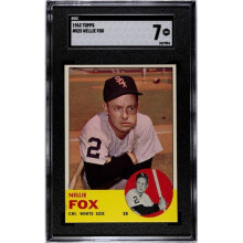 RDB Holdings & Consulting CTBL-038251 Nellie Fox 1963 Topps Baseball Card - No.525 SGC Graded 7 NM - Centered, Chicago White Sox & HOF