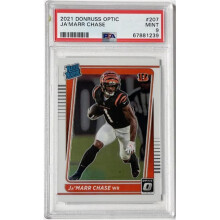 RDB Holdings & Consulting CTBL-038299 Ja Marr Chase 2021 Panini Donruss Optic Rated Rookie Card - No.207 PSA Graded 9 Mint - Cincinnati Bengals