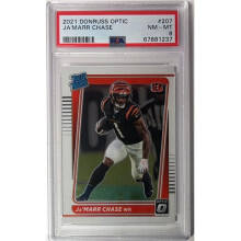 RDB Holdings & Consulting CTBL-038300 Ja Marr Chase 2021 Panini Donruss Optic Rated Rookie Card - No.207 PSA Graded 8 NM-MT - Cincinnati Bengals