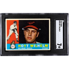 RDB Holdings & Consulting CTBL-038404 Hoyt Wilhelm 1960 Topps Baseball Card - No.395 SGC Graded 7 NM - Baltimore Orioles & HOF