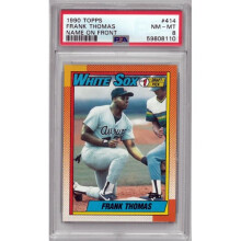 RDB Holdings & Consulting CTBL-038483 Frank Thomas 1990 Topps Baseball Rookie Card - No.414 Name On Front PSA Graded 8 NM-MT - Chicago White Sox & HOF