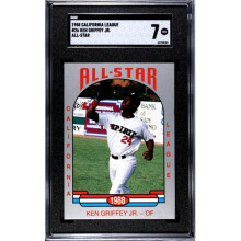 RDB Holdings & Consulting CTBL-038487 Ken Griffey, Jr. 1988 California League All-Star Pre-Rookie Card - No.26 SGC Graded 7 NM - Mariners & HOF