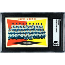RDB Holdings & Consulting CTBL-038140 1960 Topps York Yankees Check List Baseball Card - No.332 SGC Graded 6 EX-NM - Mickey Mantle