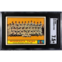 RDB Holdings & Consulting CTBL-038226 1961 Topps Minnesota Twins Team Baseball Card - No.542 SGC Graded 7.5 NM Plus - Centered