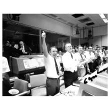 RDB Holdings & Consulting CTBL-031605 Glynn Lunney Signed Nasa Apollo 13 Flight Director Vintage B&W 8 x 10 in. Photo - JSA No.SS51570