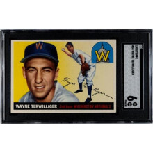 RDB Holdings & Consulting CTBL-038469 Wayne Terwilliger 1955 Topps Baseball Card - No.34 SGC Graded 6 EX-NM - Washington Nationals