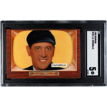 RDB Holdings & Consulting CTBL-038445 Ja Paparella 1955 Bowman Baseball Card - No.235 SGC Graded 5 EX - Umpire & American League
