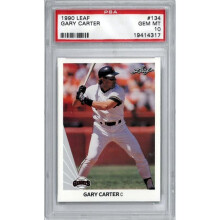 RDB Holdings & Consulting CTBL-038515 Gary Carter 1990 Leaf Baseball Card - No.134 PSA Graded 10 Gem Mint - San Francisco Giants & HOF