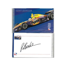 RDB Holdings & Consulting CTBL-038609 Raul Boesel Signed 2002 Indy Racing 7.75 x 4.5 in. Autograph Book & Season Schedule