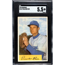 RDB Holdings & Consulting CTBL-038652 No.218 MLB Preacher Roe 1954 Bowman Baseball Card - SGC Graded 5.5 EX Plus Brooklyn Dodgers