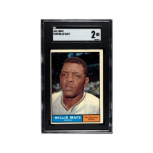 RDB Holdings & Consulting CTBL-038862 Willie Mays 1961 Topps Baseball Card No.150 - SGC Graded 2 GD - San Francisco Giants & HOF