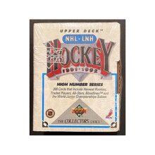 CTBL_038837: 1991-92 Upper Deck NHL-LNH High Number Series Set, Factory Sealed Box – 200 Cards (Rookies, All-Stars, World Junior).