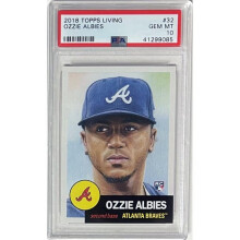 RDB Holdings & Consulting CTBL-039168 Ozzie Albies 2018 Topps Living Baseball Card No.32-PSA Graded 10 Gem Mint - Atlanta Braves