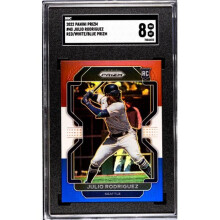 RDB Holdings & Consulting CTBL-039267 Julio Rodriguez 2022 Panini Red, White & Blue Prizm Rookie Card No.40-SGC Graded 8 NM-MT - Seattle Mariners