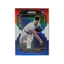 RDB Holdings & Consulting CTBL-038912 Spencer Strider 2022 Panini Prizm Tier III Rookie Card No.240 - Atlanta Braves - Red, White & Blue