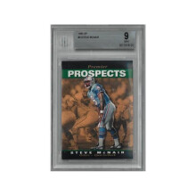 RDB Holdings & Consulting CTBL-038715 Steve McNair 1999 Upper Deck SPX Rookie Card No.3-Beckett & BGS Graded 9 Mint - Oilers & Titans