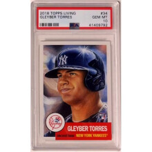 RDB Holdings & Consulting CTBL-039172 Gleyber Torres 2018 Topps Living Baseball Rookie Card No.34-PSA Graded 10 Gem Mint - York Yankees