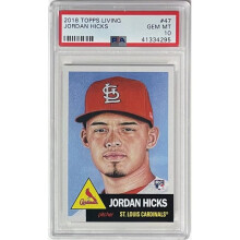 RDB Holdings & Consulting CTBL-039192 Jordan Hicks 2018 Topps Living Baseball Card No.47-PSA Graded 10 Gem Mint - St. Louis Cardinals