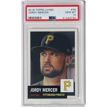 RDB Holdings & Consulting CTBL-039194 Jordy Mercer 2018 Topps Living Baseball Card No.36-PSA Graded 10 Gem Mint - Pittsburgh Pirates