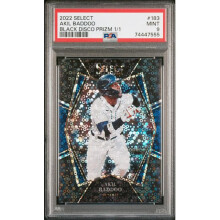 RDB Holdings & Consulting CTBL-039141 Akil Baddoo 2022 Select Black Disco Prizm One of One Card No.183-PSA Graded 9 Mint - Detroit Tigers